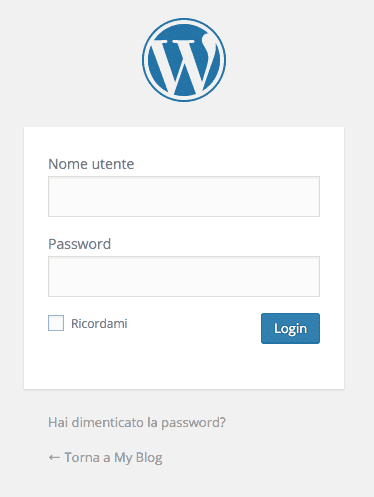 Supporthost WordPress Login Screen