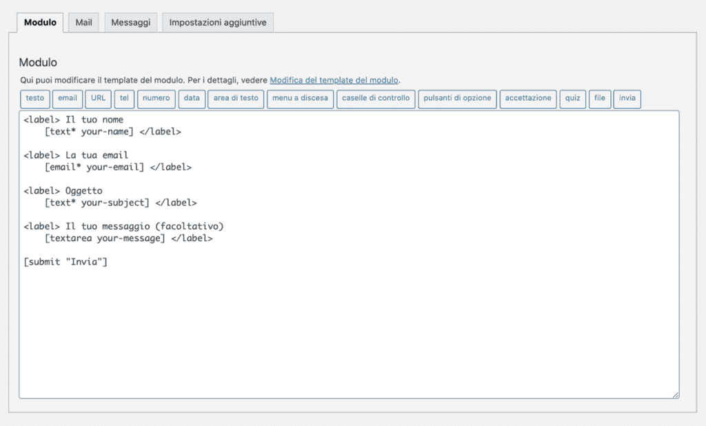 Contact Form 7 Tab Modulo