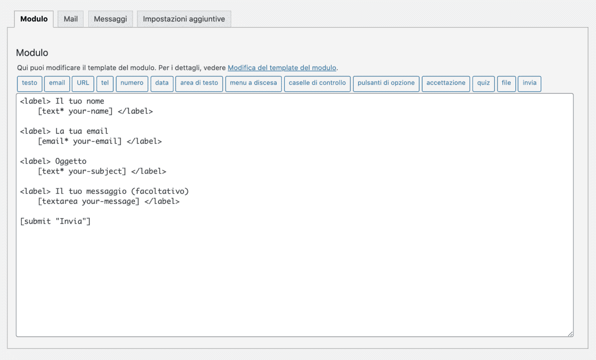 Contact Form 7 Tab Modulo