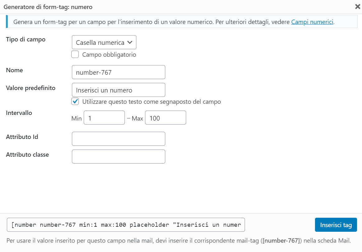 Contact Form Numero