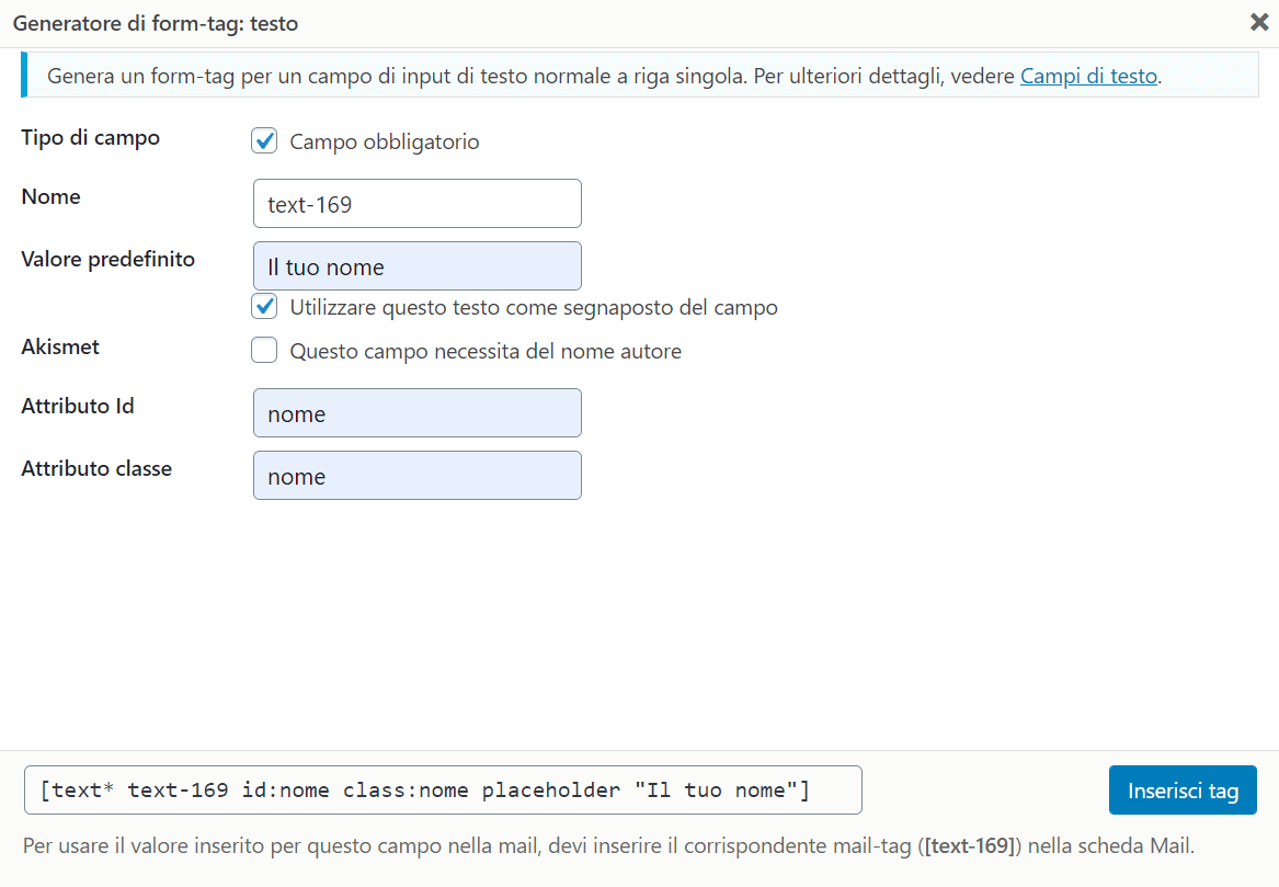 Contact Form Testo