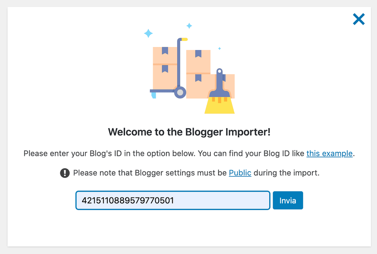 Blogger Importer Extended Insert Blog Id