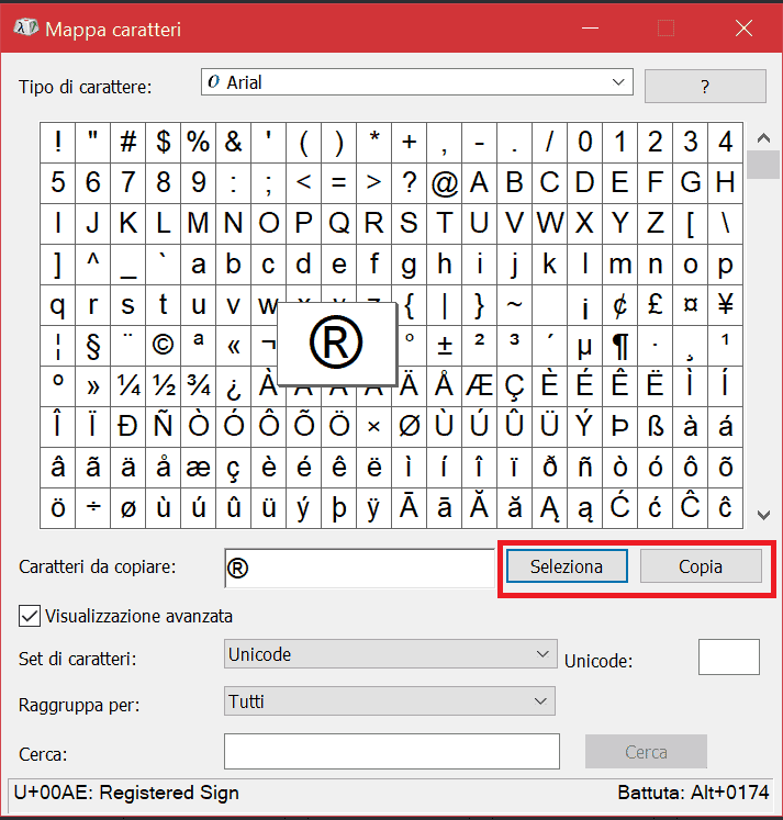 Caratteri speciali tastiera come inserirli SupportHost