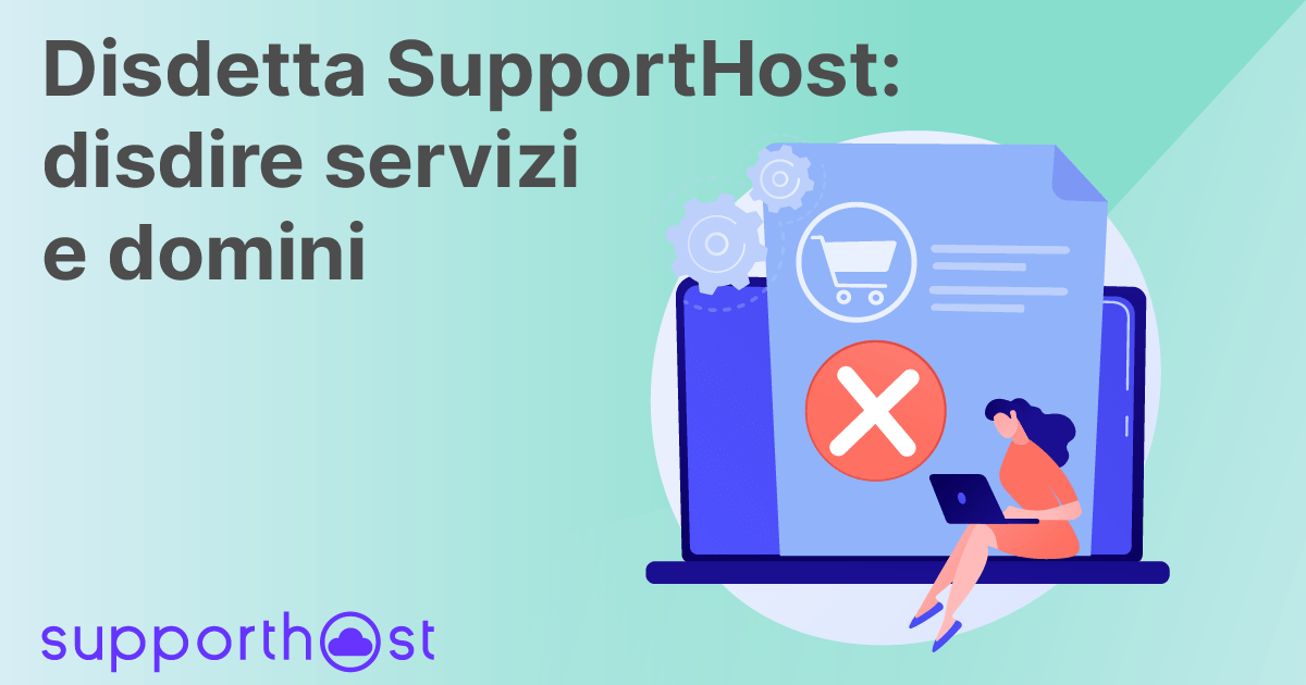 Disdetta SupportHost: disdire servizi e domini