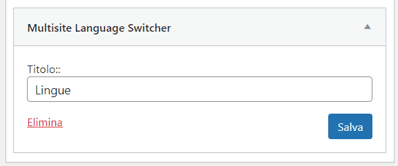 Modificare Widget Multisite Language Switcher