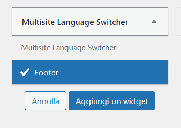 Multisite Language Switcher Widget