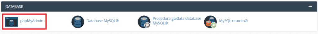 Cpanel Database Phpmyadmin