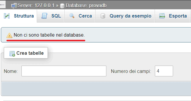 Database Senza Tabelle