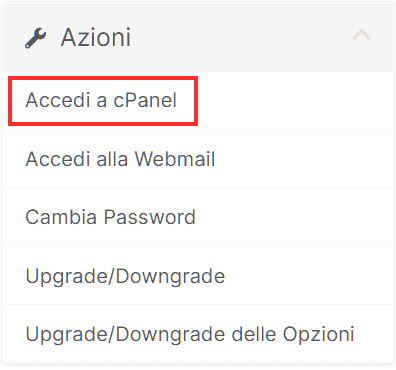 Accedere A Cpanel