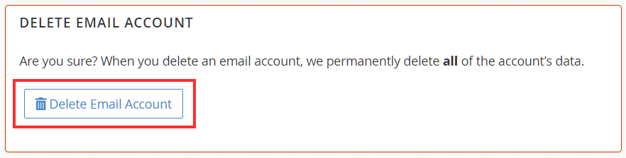 Elimina Account Email