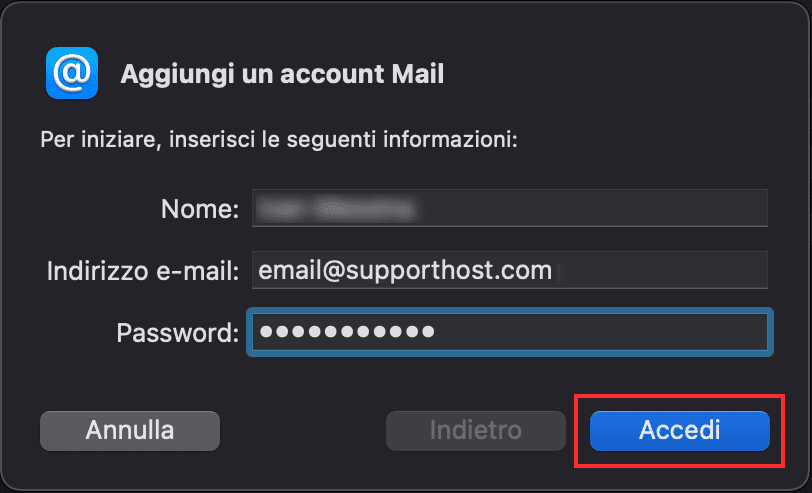 Accedi Al Tuo Account Email Su Mac