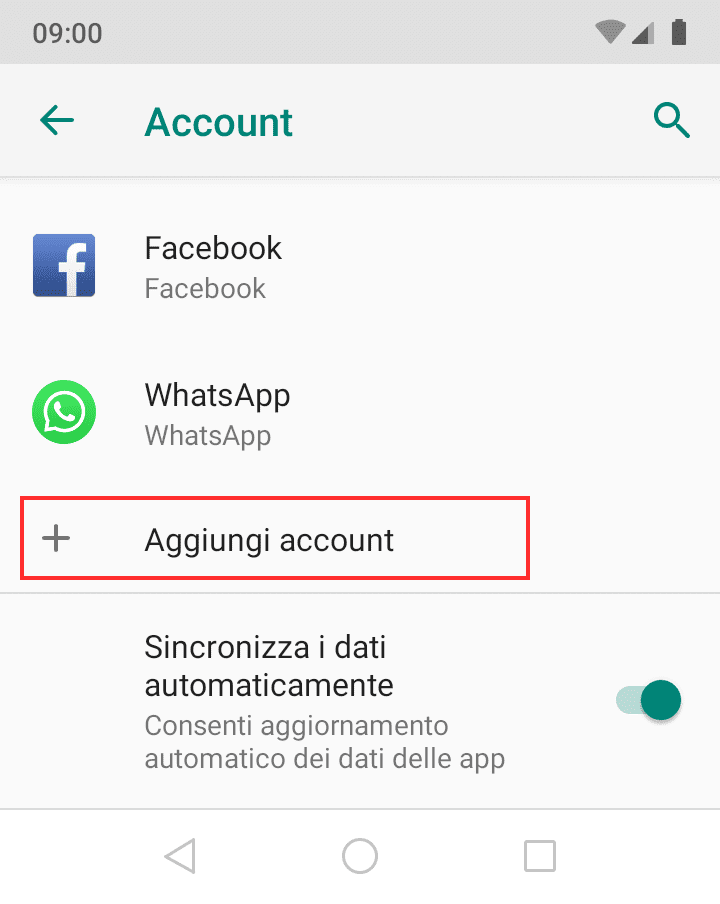 Aggiungi Un Nuovo Account Su Android