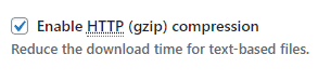 Browser Cache Gzip Compression
