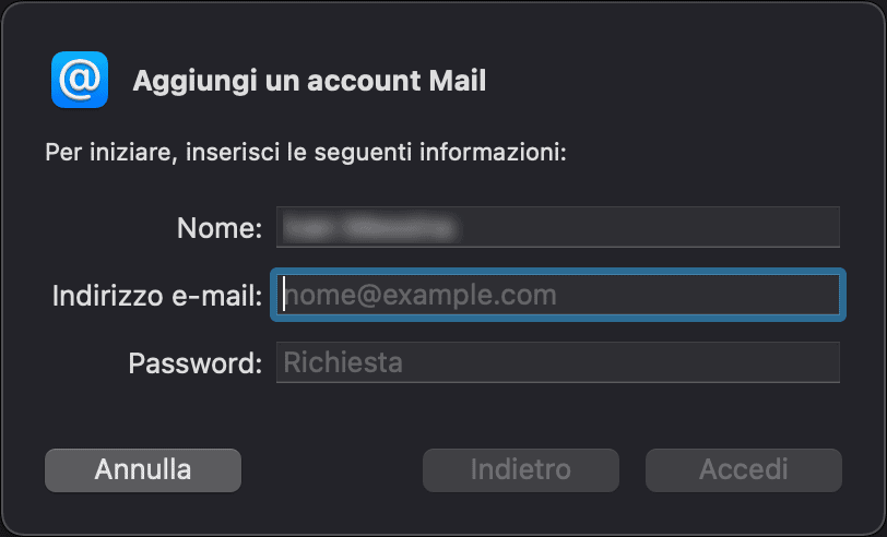 Credenziali D Accesso Dell Account Email