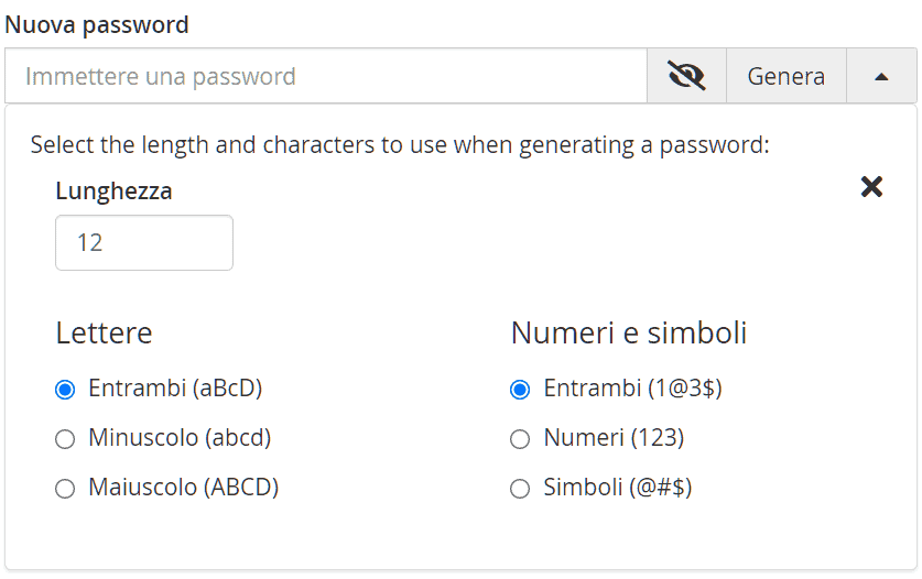 Genera Una Password Sicura