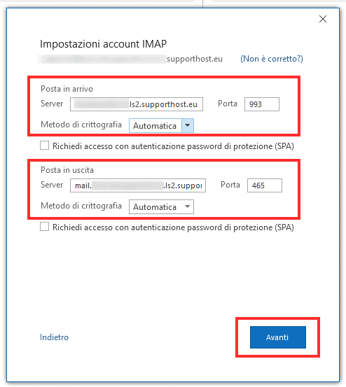 Impostazioni Imap Del Client Email