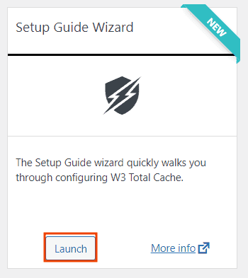 Launch Setup Guide Wizard W3 Total Cache