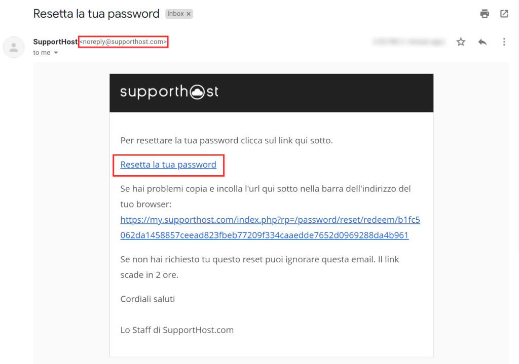 Resetta La Tua Password Dell Area Clienti