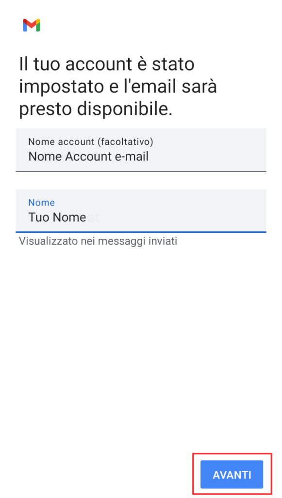 Termina La Configurazione Client Email Su Gmail