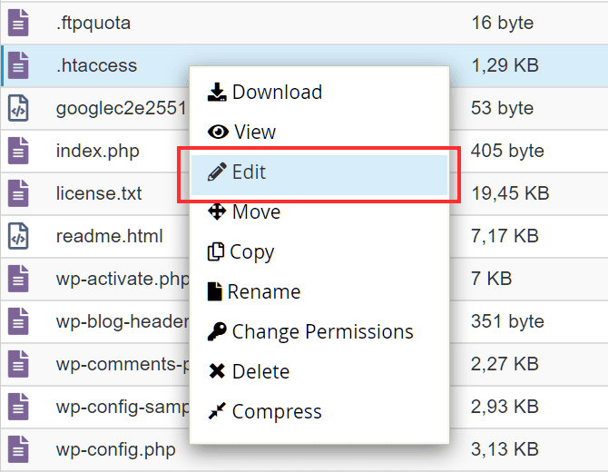 Modifica Il File Htaccess Per Abilitare Mod Pagespeed