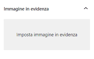 Articolo WordPress Immagine In Evidenza