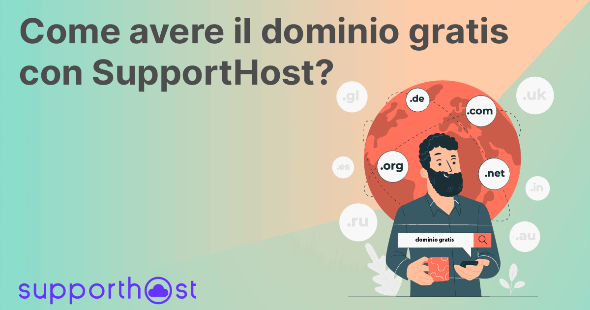 Come avere il dominio gratis con SupportHost?