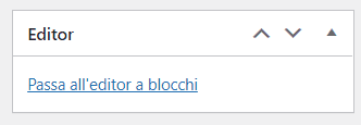 Editor Classico Passa Editor Blocchi