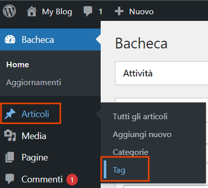 Wordpress Articoli Tag