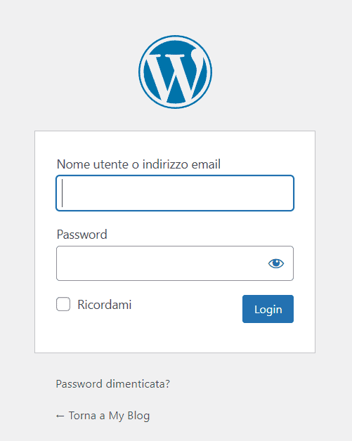 Wordpress Iscrizione Disabilitata