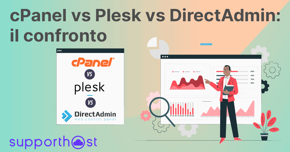 cPanel vs Plesk vs DirectAdmin: tre pannelli hosting a confronto