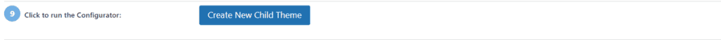 Child Theme Configurator Step 9