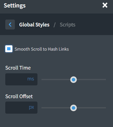 Global Styles Script Oxygen