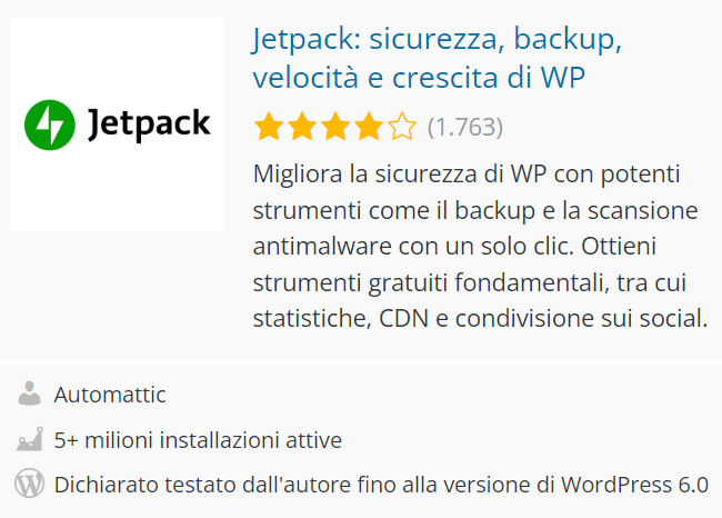Jetpack Plugin WordPress