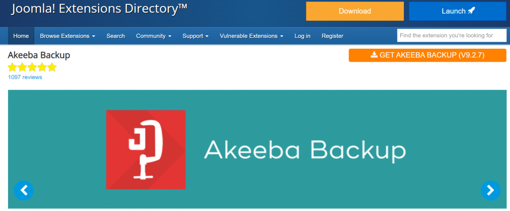 Akeeba Backup Estensione Joomla