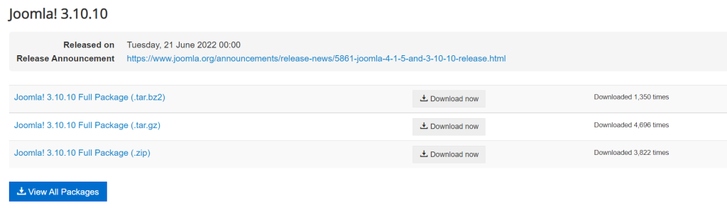Joomla 3 10 Release Sito