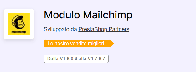 Modulo Mailchimp Prestashop