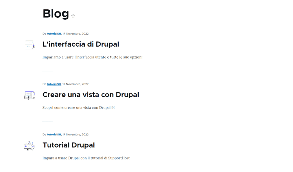 Blog Di Esempio Con Drupal