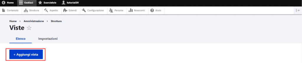 Drupal Aggiungi Vista