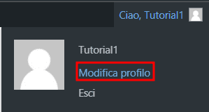 Modificare Profilo Utente WordPress