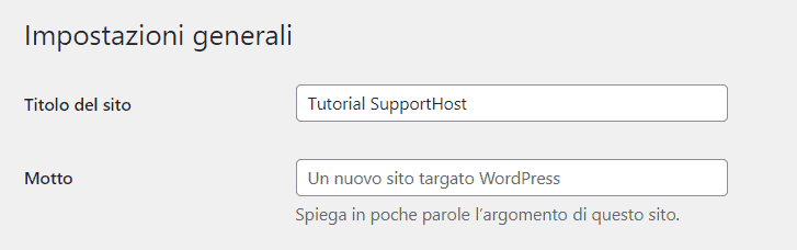 Scegliere Titolo E Motto Di Un Sito WordPress