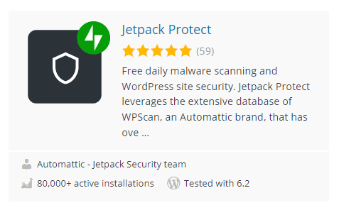 Jetpack Protect Plugin WordPress