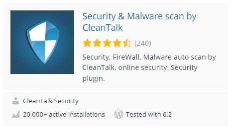 Security And Malware Scan By Cleantalk Plugin WordPress