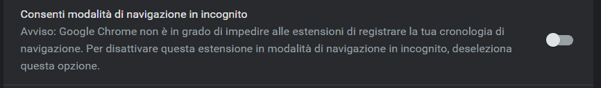 Estensioni Chrome Modalita Incognito