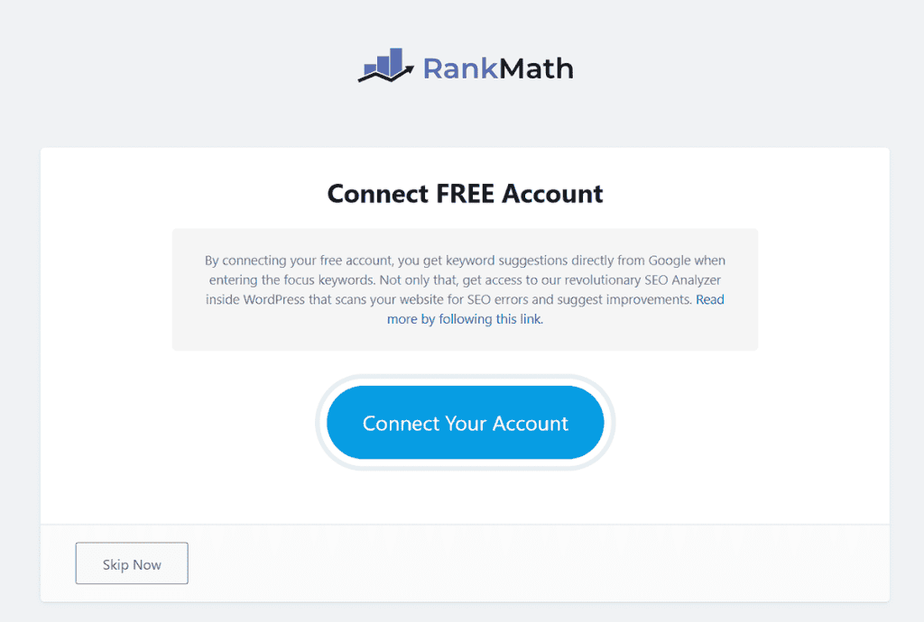 Rank Math Collegare Account