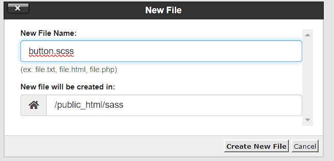 Creare File Scss