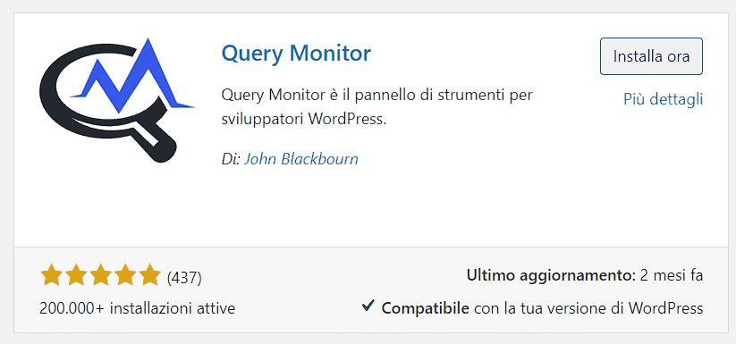 Query Monitor Plugin