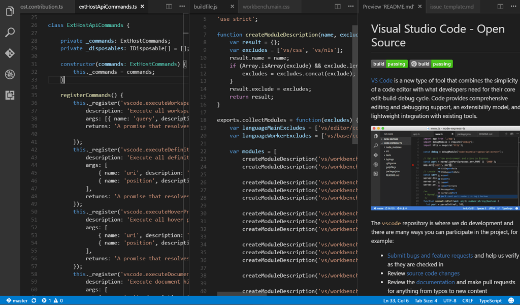 Visual Studio Code Interfaccia