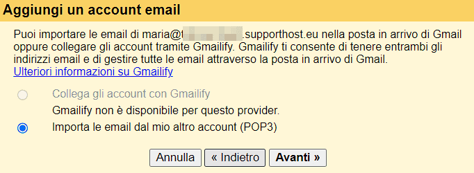 Aggiungere Email A Gmail Passo 2