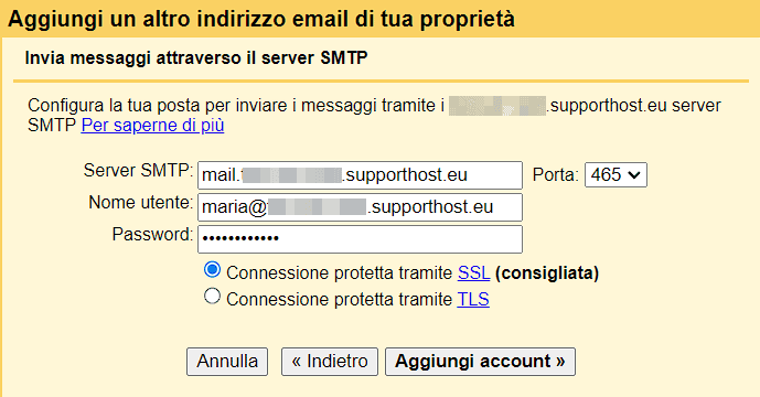 Aggiungere Email A Gmail Passo 6