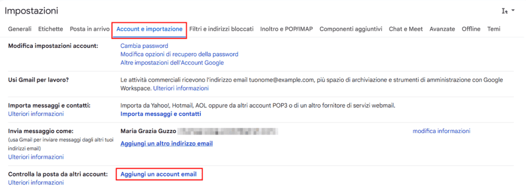 Aggiungi Account Email A Gmail